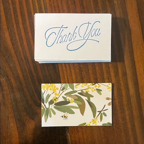 Other - 25 Handmade Floral Thank You Cards